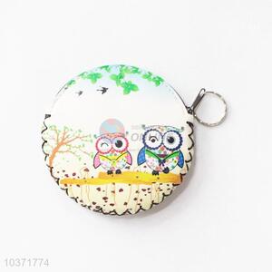 Best inexpensive owl pattern round coin purse