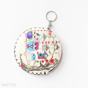 Cute best owl pattern round coin purse