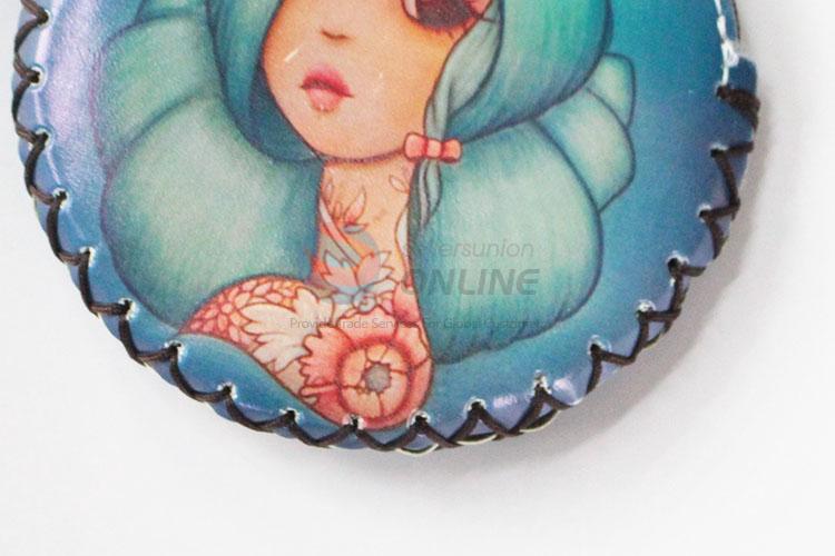 Cool high sales girl pattern round coin purse