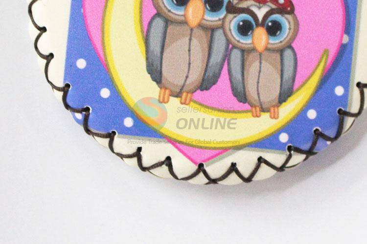 Cheap good quality owl pattern round coin purse