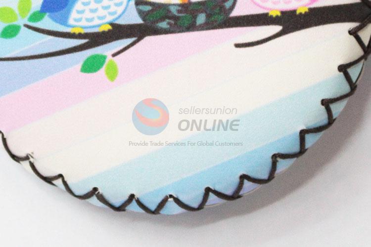 Wholesale owl pattern round coin purse