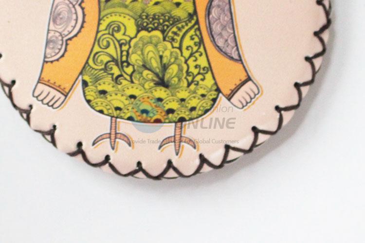 Wholesale low price owl pattern round coin purse