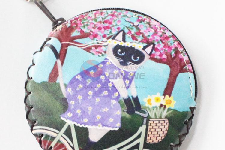 New arrival cute cat pattern round coin purse