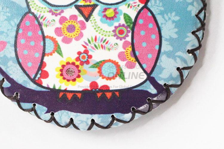 Wholesale cool owl pattern round coin purse