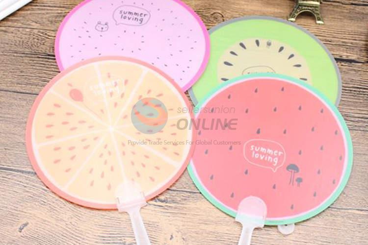 Fruit Pattern Round Fan