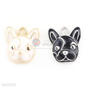 Newest Cheap Dog Design Alloy Necklace Pendant,Black/White