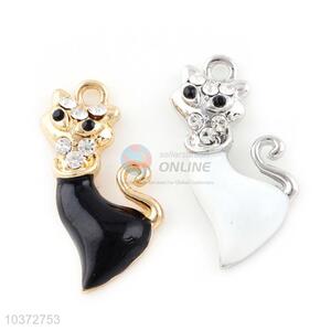 New Trendy Fox Shaped Necklace Pendant,White/Black