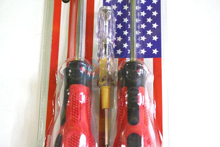 Factory price red&black screwdriver&test pencil
 set