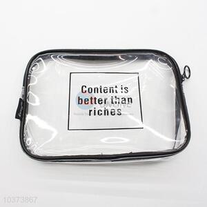 Bottom price transparent cosmetic bag