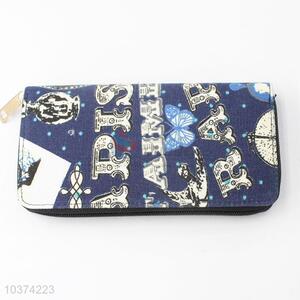 Customized New Fashion Printed Zipper Wallet