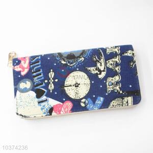 High Quality Cheap Custom Women Canvas Clutch Purse