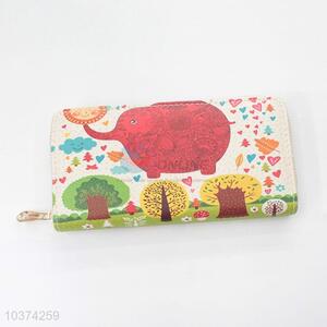 Custom Design Pu Leather Zipper Purse