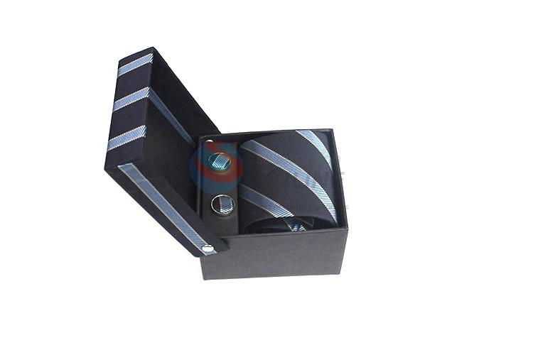 Wholesale custom printed necktie+cufflink