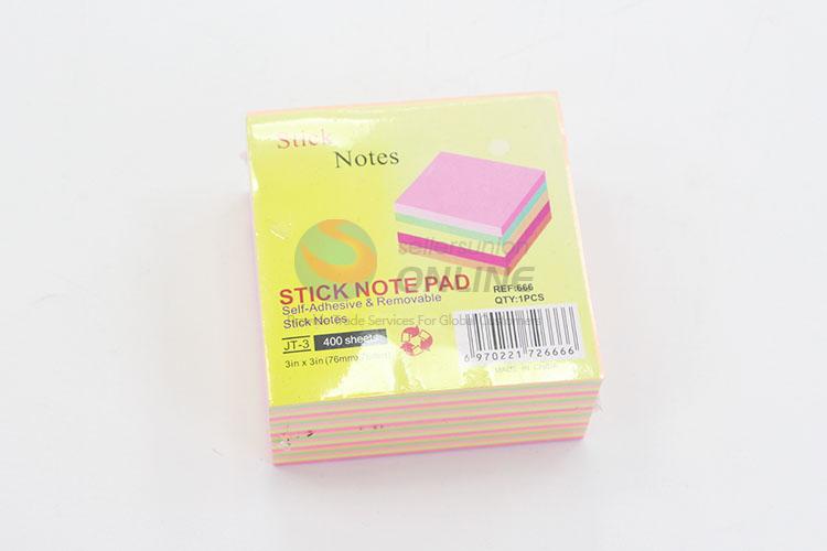 400pcs Colorful Fluorescent Sticky Notes Set