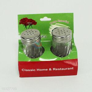 Wholesale 2pcs Glass Salt and Pepper Condiment Bottle/Pot for Sale