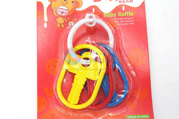 Cheap price key pattern baby rattle