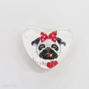 Fuuny Dog Glass Decorations Fridge Magnet Sticker