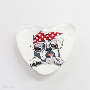 Fuuny Dog Glass Decorations Fridge Magnet Sticker
