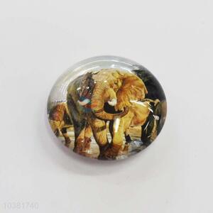 Elephant Glass Decorations Fridge Magnet Sticker