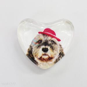 Fuuny Dog Glass Decorations Fridge Magnet Sticker