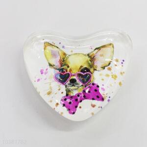 Fuuny Dog Glass Decorations Fridge Magnet Sticker