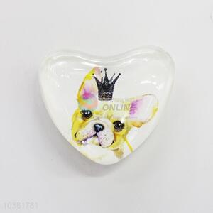Fuuny Dog Glass Decorations Fridge Magnet Sticker