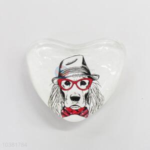 Fuuny Dog Glass Decorations Fridge Magnet Sticker