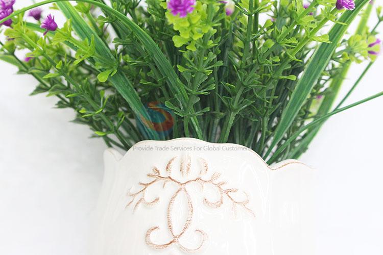 Decorative artificial flower potted bonsai