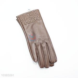 Fashion Driving Women PU Leather Gloves