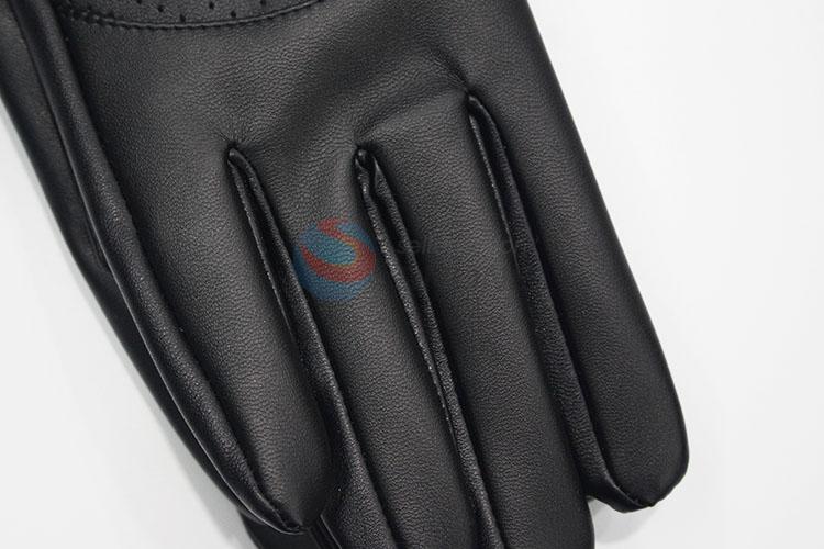 Best selling breathable glove winter warm women pu gloves