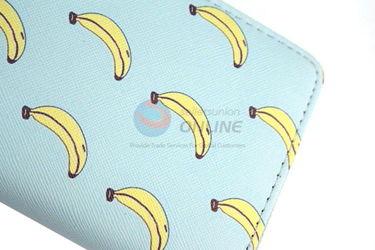 Wholesale women wallet/purse with banana pattern