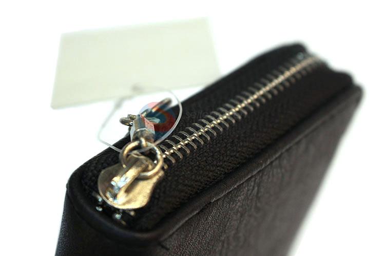 Cheap wholesale women wallet/purse with double zippers