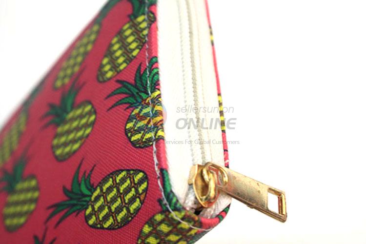 Promotional women wallet/purse with pineapple pattern