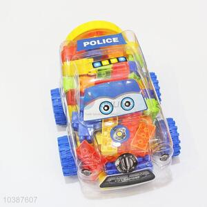 50-60Pcs/Set Vintage Police Shaped Plastic Model Toys for Kids