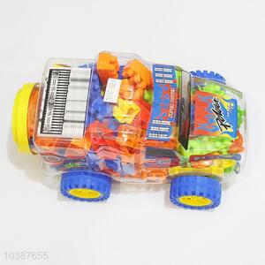 120Pcs/Set Plastic Big Machineshop Car Shaped Model Toys Creative Toy