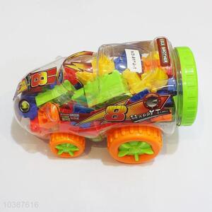 50-60Pcs/Set Automobile Race Shaped Plastic Model Toys for Kids