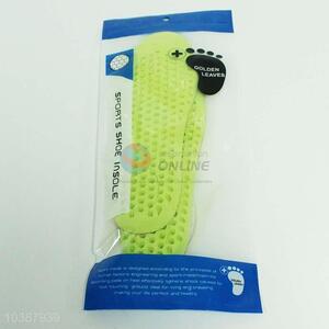 Hot sale pvc green insoles,8.5*25.5cm