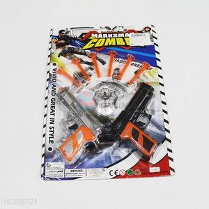 Soft shooting bullet gun police set toy for kid