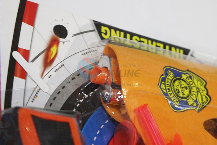 Soft bullet toy police gun set for kids