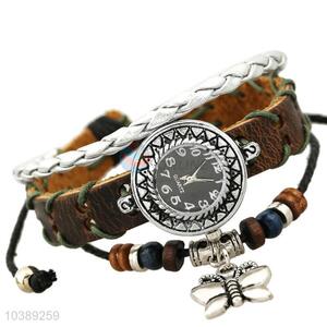 Custom Beaded Bracelet Leather Bracelet Wrist Watch