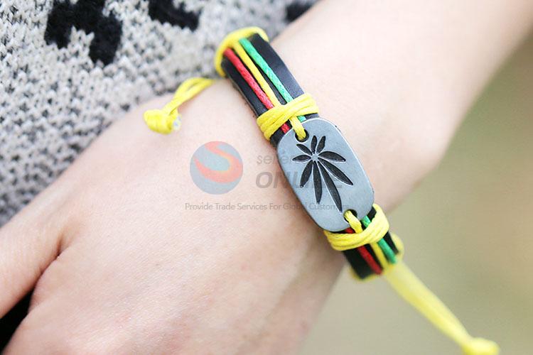 Good Sale Fashion Wide Bracelet Leather Hand Band Bracelet