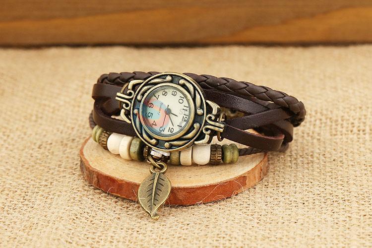 Good Quality Handmade Leather Bracelet Wrist Watches