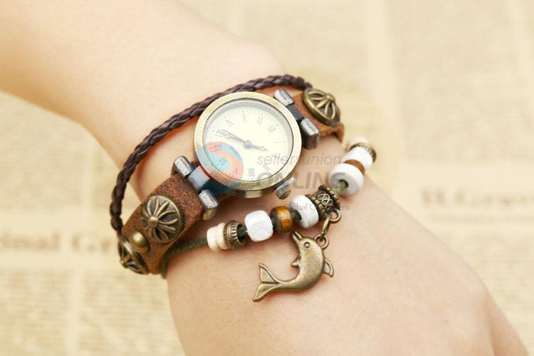 Best Selling Retro Leather Bracelet Wristwatch