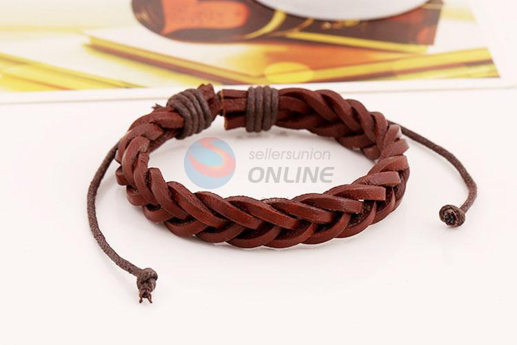 Simple Style Leather Woven Bracelet Fashion Wristband