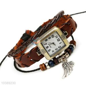 Retro Design Leather Bracelet Wrist Watch