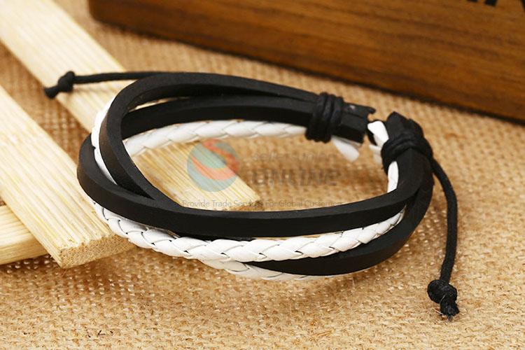 Top Quality Leather Woven Bracelet Fashion Accessories