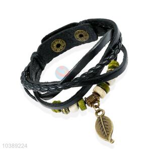 Fashion Hand Ornament Leather Woven Bracelet