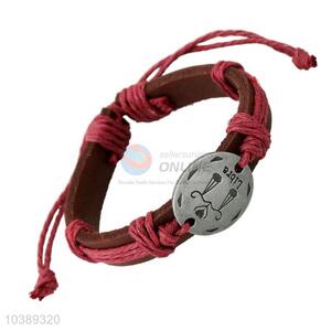 Creative Design  Constellation Symbol Leather Bracelet