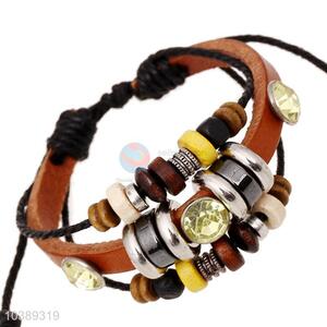 Good Quality Fashion Beaded Bracelet Leather Bracelet