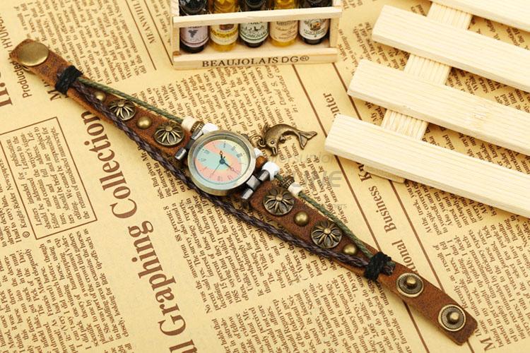 Best Selling Retro Leather Bracelet Wristwatch